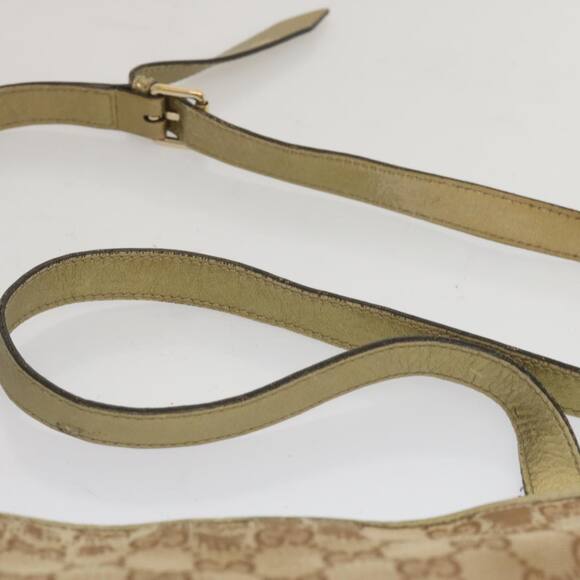 GUCCI GG Canvas Sherry Line Shoulder Bag Black Beige Brown - Picture 8 of 16